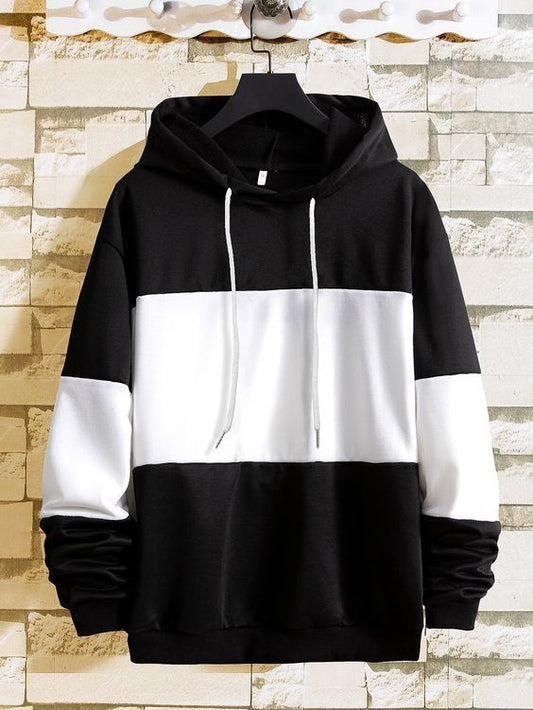Black And White Hoodie For Men's