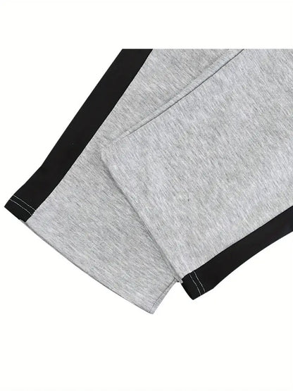 Gray trouser with black trim