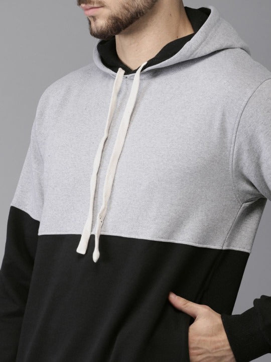 Men's Black & Grey  Hoodie